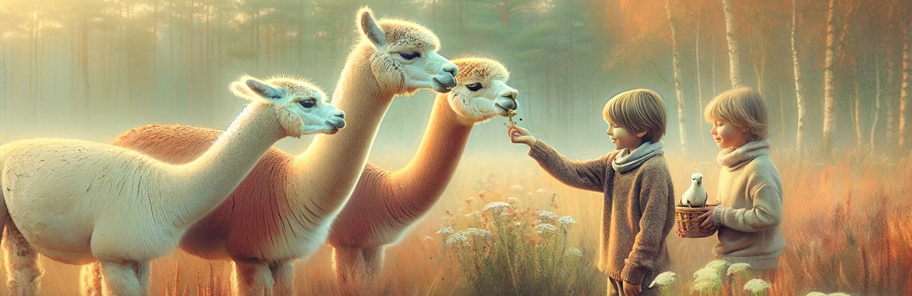 Alpakoterapia w Alpakowym Zaciszu, oaza, gaj, spokój blisko Szczecin w Bobolinie